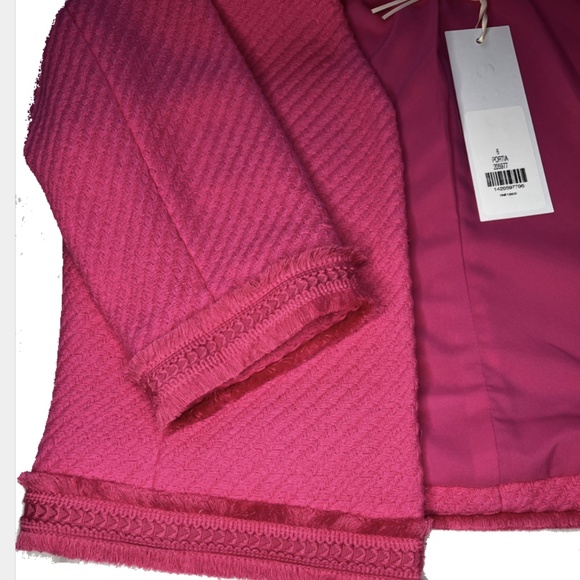 Carslile/Etcetera short summer jacket with 3/4 length sleeves, Size 6. Hot pink - Picture 5 of 5